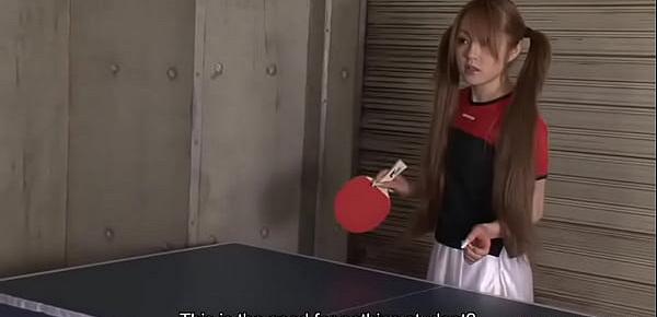  Asian ping pong player playing with their ping pongs